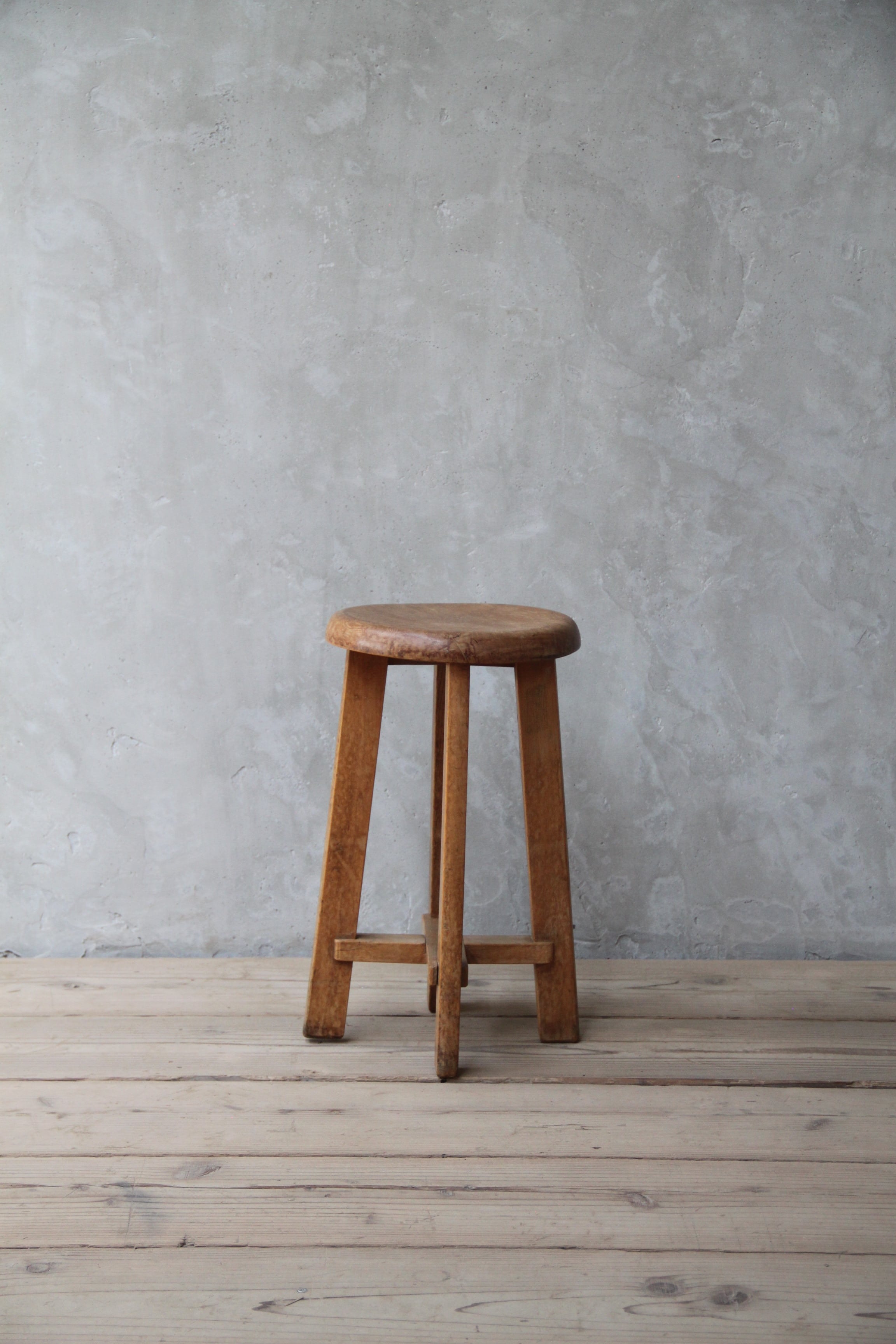 送料無料】スツール 古家具/古道具/アンティーク/椅子/スツール/丸イス