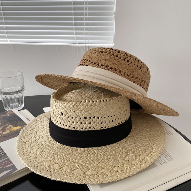 retro natural straw hat(2color)＜a1530＞