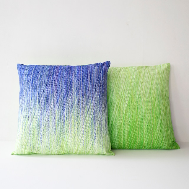 Cushion Cover_Blue × Green