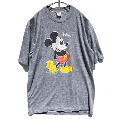 Old Mickey [Mickey --Made In USA] Vintage Print T-shirt [Late 1970s-] Vintage Print T-Shirt