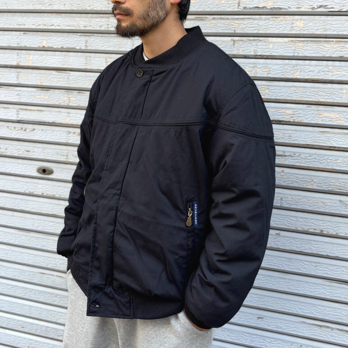 RENEGADE SPORTS Padded Nylon Lined Derby Jacket Black / レネゲード 