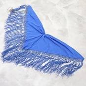 フラメンコ 衣装 シージョ ピキージョ 小物 ブルー系 青 トライアングル フレコ ダンス 無地 三角形 練習 舞台 発表会 イベント コスチューム フリンジ アクセサリー ステージ衣装 おしゃれ