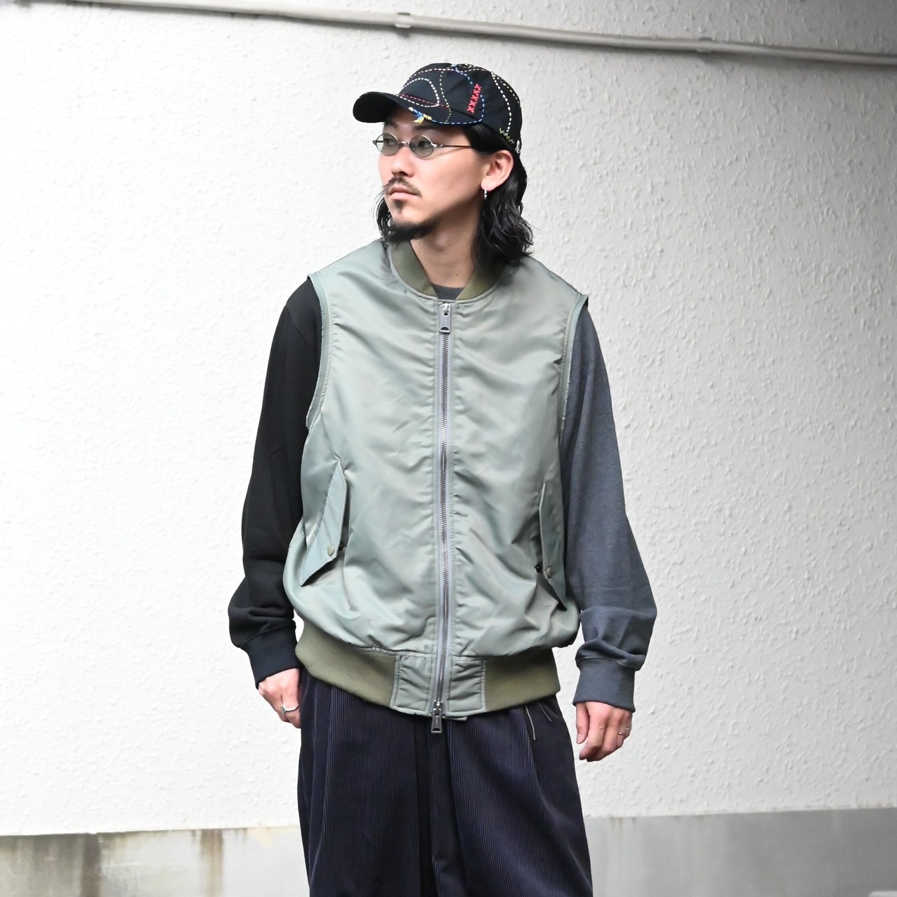 The DUFFER N NEPHEWS / CUT OFF FLIGHT VEST