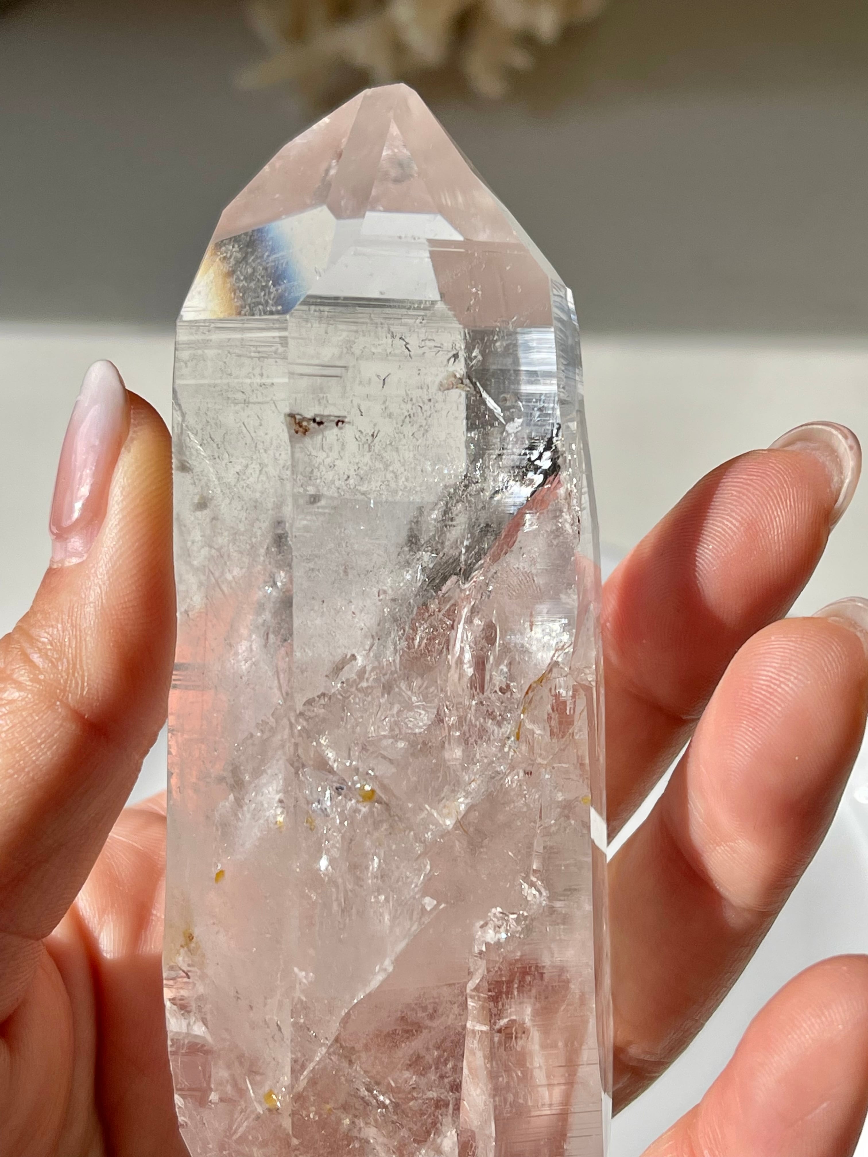 コロンビア　コスケス鉱山レムリアンシード(レインボー,DT,ツイン,セルフフィード,ファントム,リモナイト)