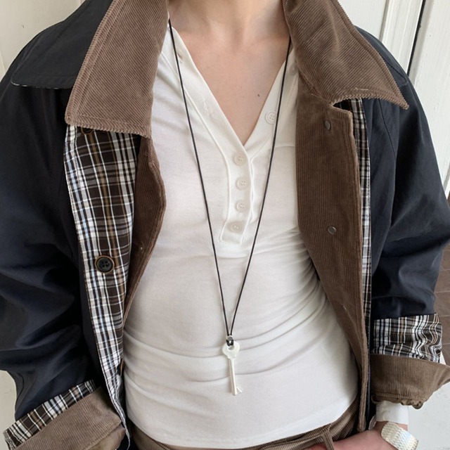 Reversible plaid oversized coat A00111