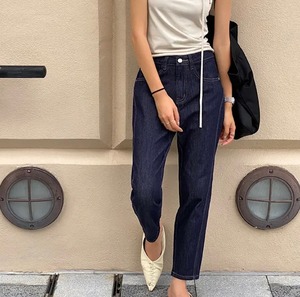 4size / ストレッチステッチデザインデニムパンツ