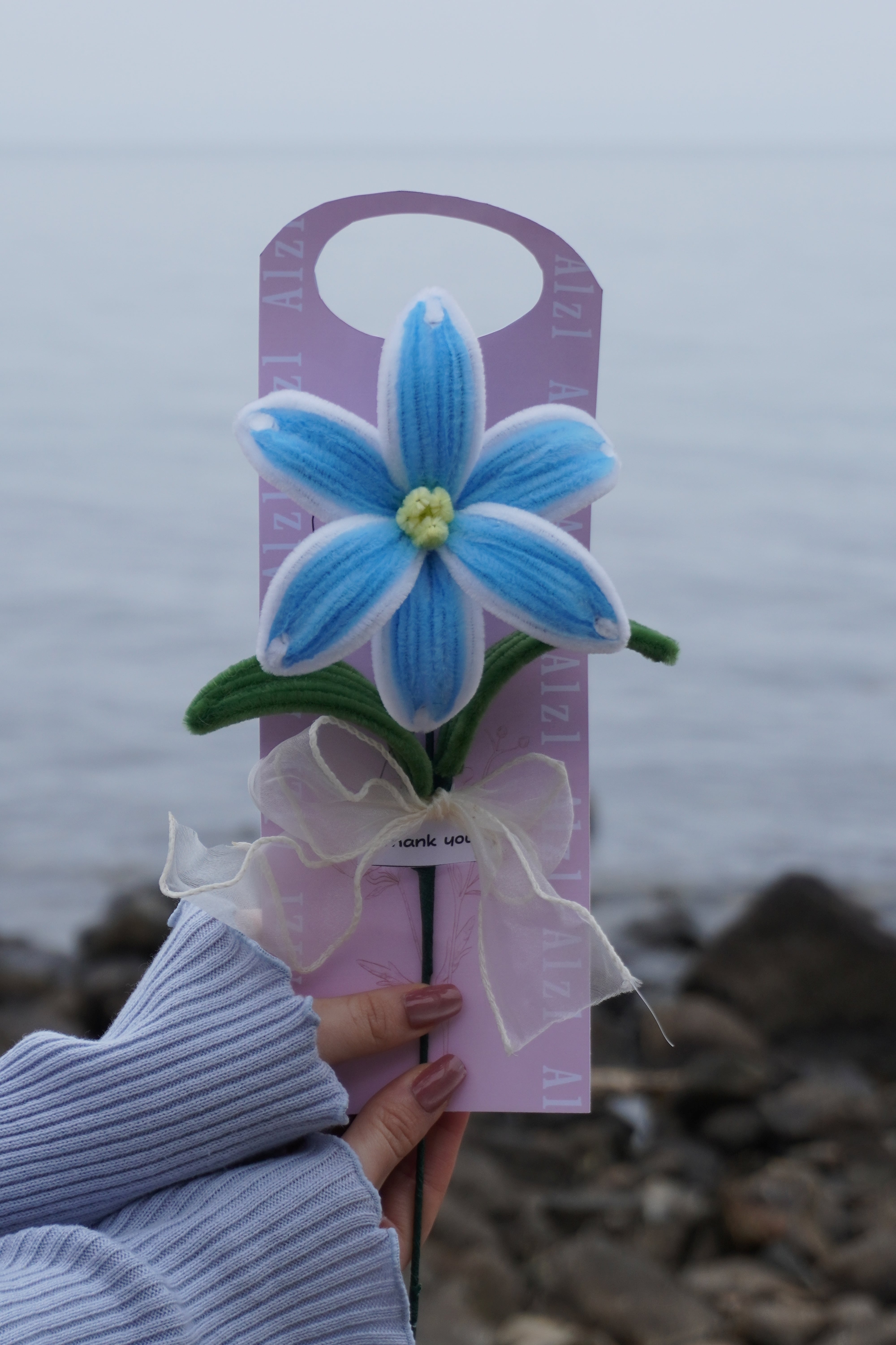 L-2 一輪のゆり（水色） | alzlmoormall