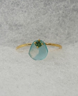 （SV）Thalatta stone ring Grandidierite×Emerald
