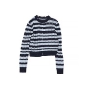 Nuance Border Knit Cardigan F0572