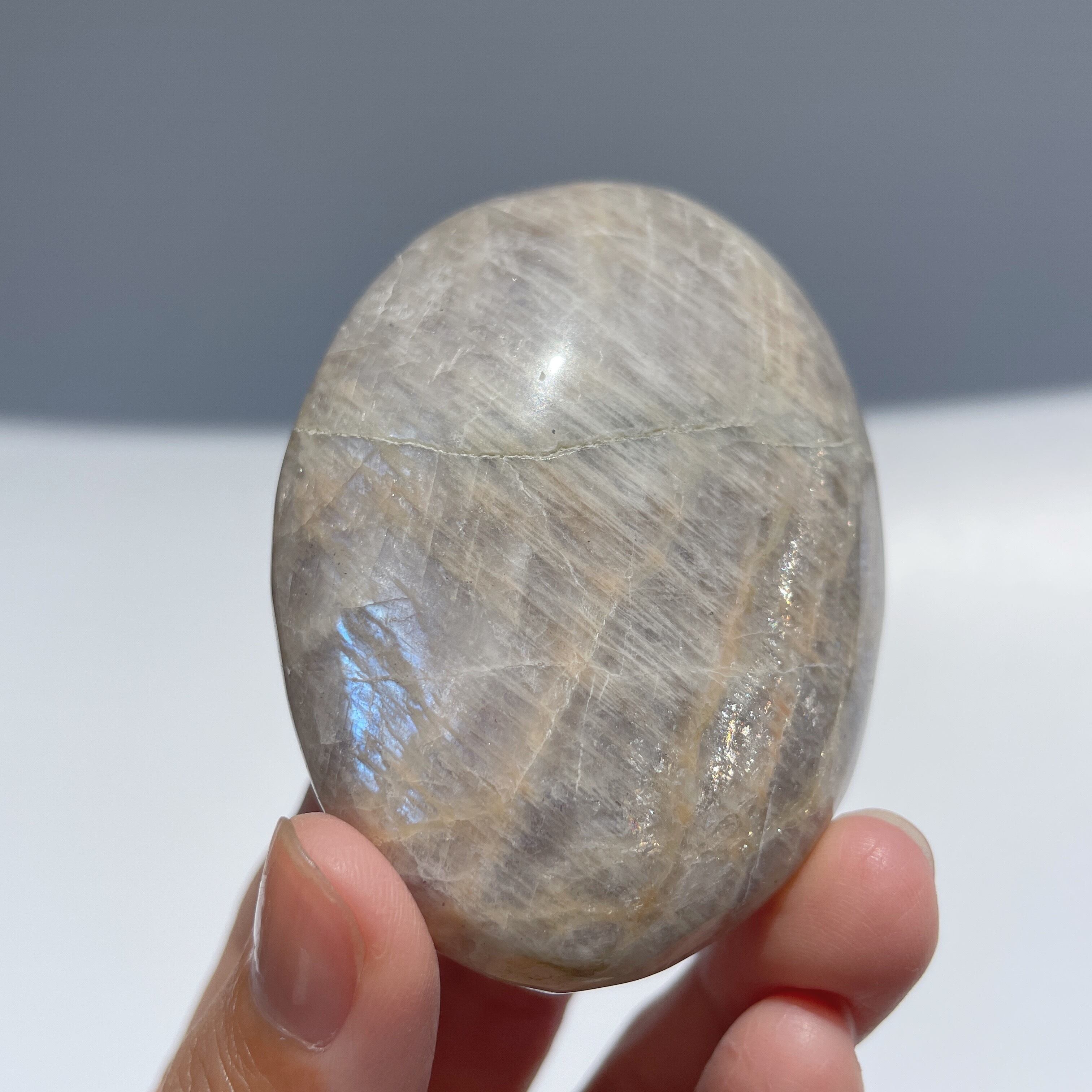 サン&ムーンストーン パーム08◇Sun & Moon Stone Palm◇ 天然石・鉱物・パワーストーン