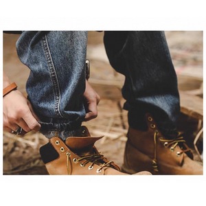 Workwear wide denim pants 1260