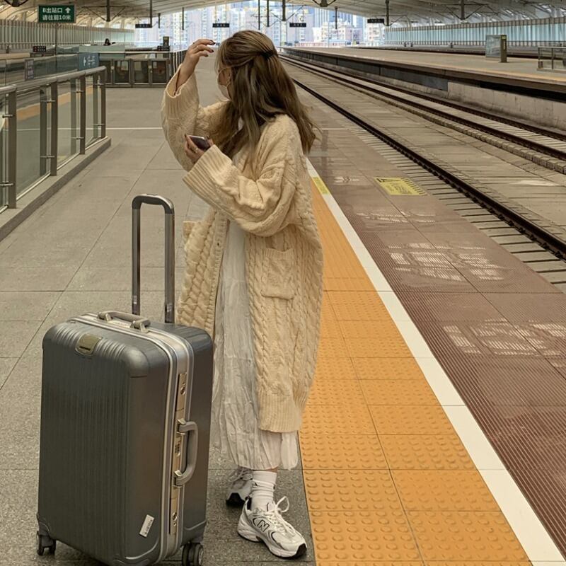 スタンダードニットセーター レディーススプリングオータムルーズカーディガンジャケット レトロ 春物 秋物 萌量不足31934128161