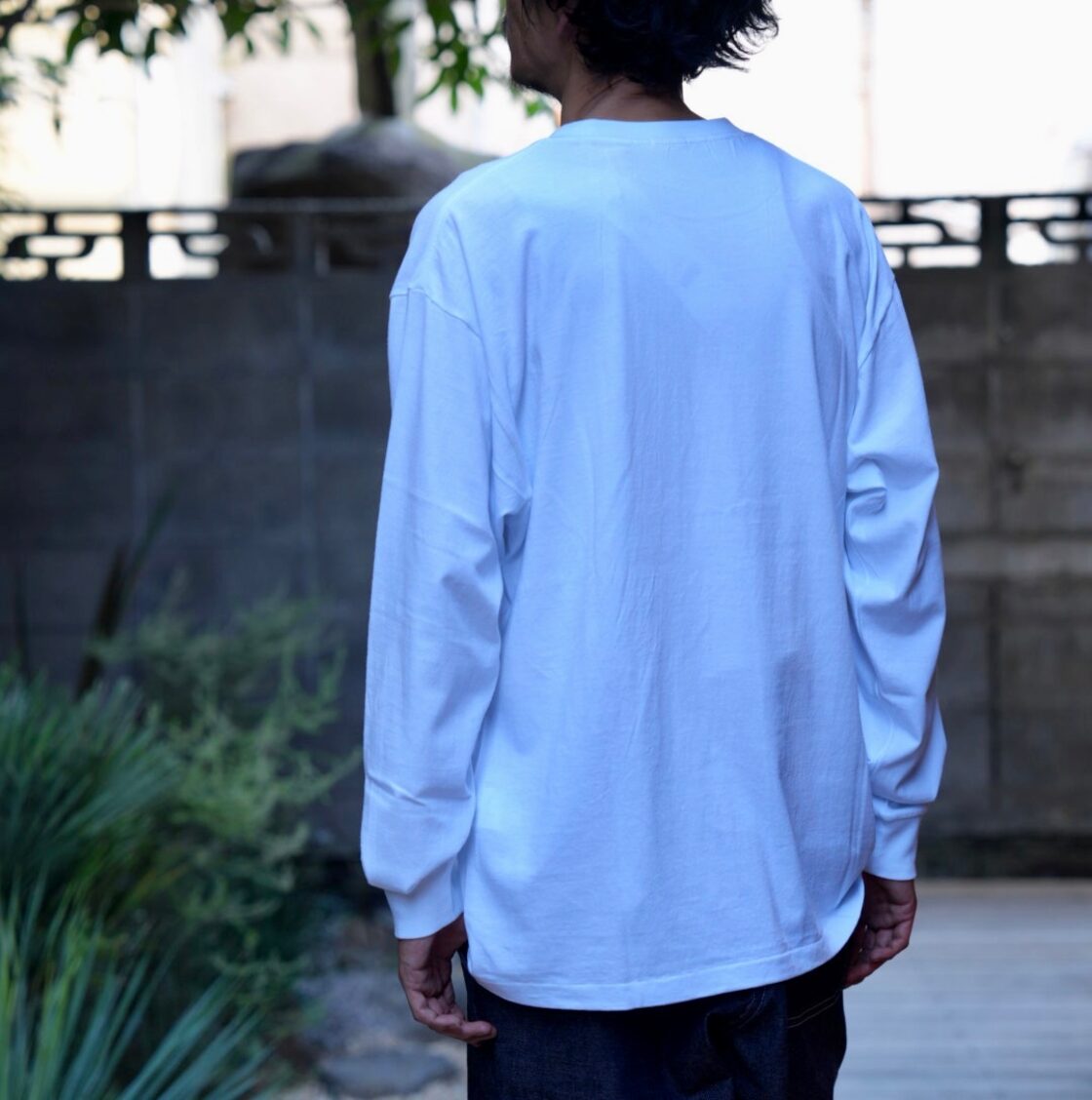 COMOLI(コモリ) / コットンジャージ長袖Tシャツ-WHITE-(C03-05004 