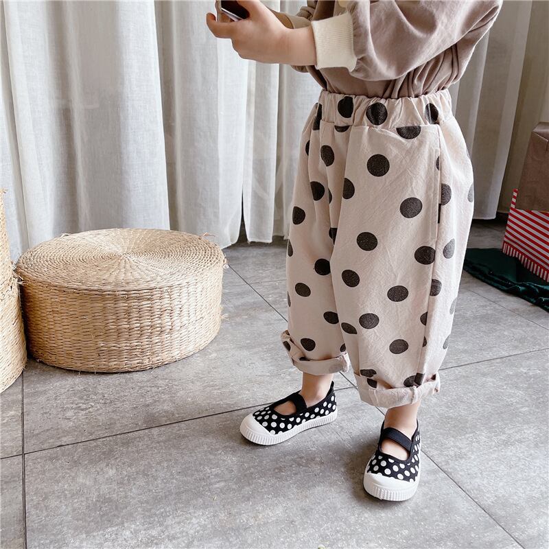 【即納】ぽわんシルエットの水玉パンツ｜海外子供服｜韓国子供服