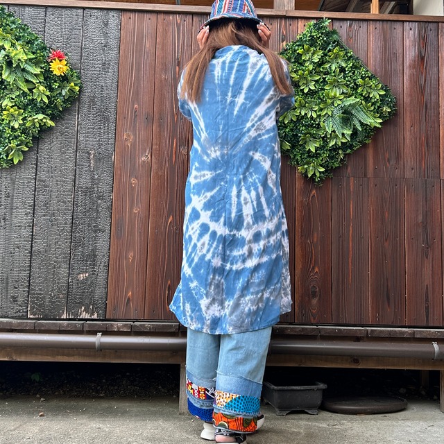 ぐるぐるタイダイカーディガン