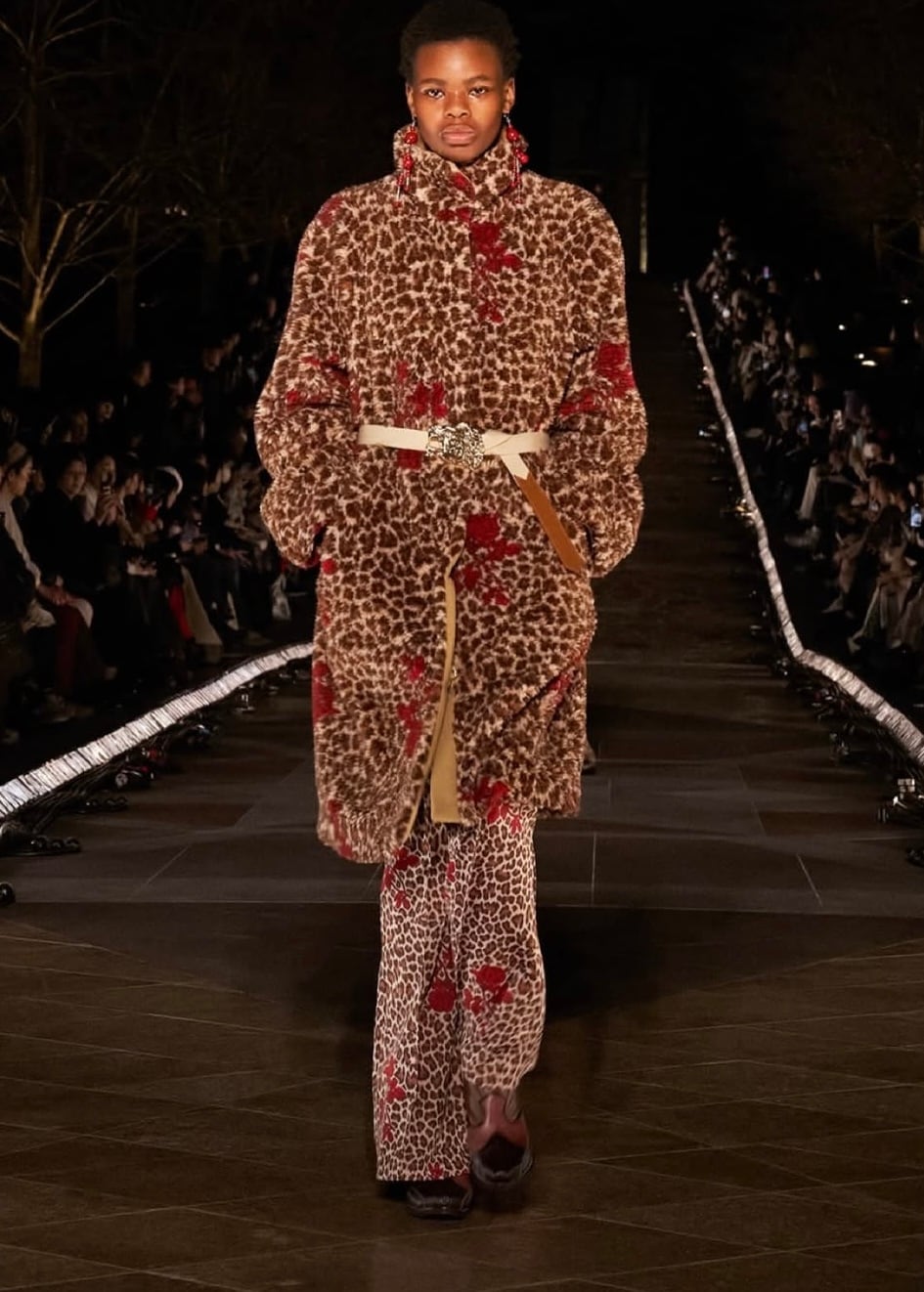 FUMIETANAKA leopard boa coat | AAR
