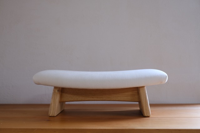 ゴイチ　スエード　クリーム　座椅子