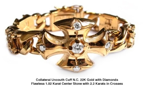 Collateral Uncouth Cuff Bracelets　22K Yellow Gold Diamonds SofferAri ソファーアリ日本代理店