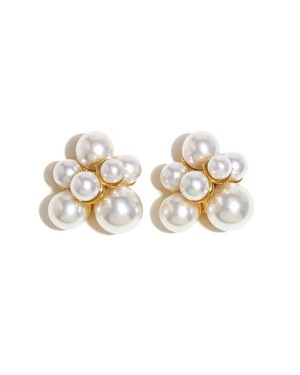 Floral pearl pierce【アレルギー対応】