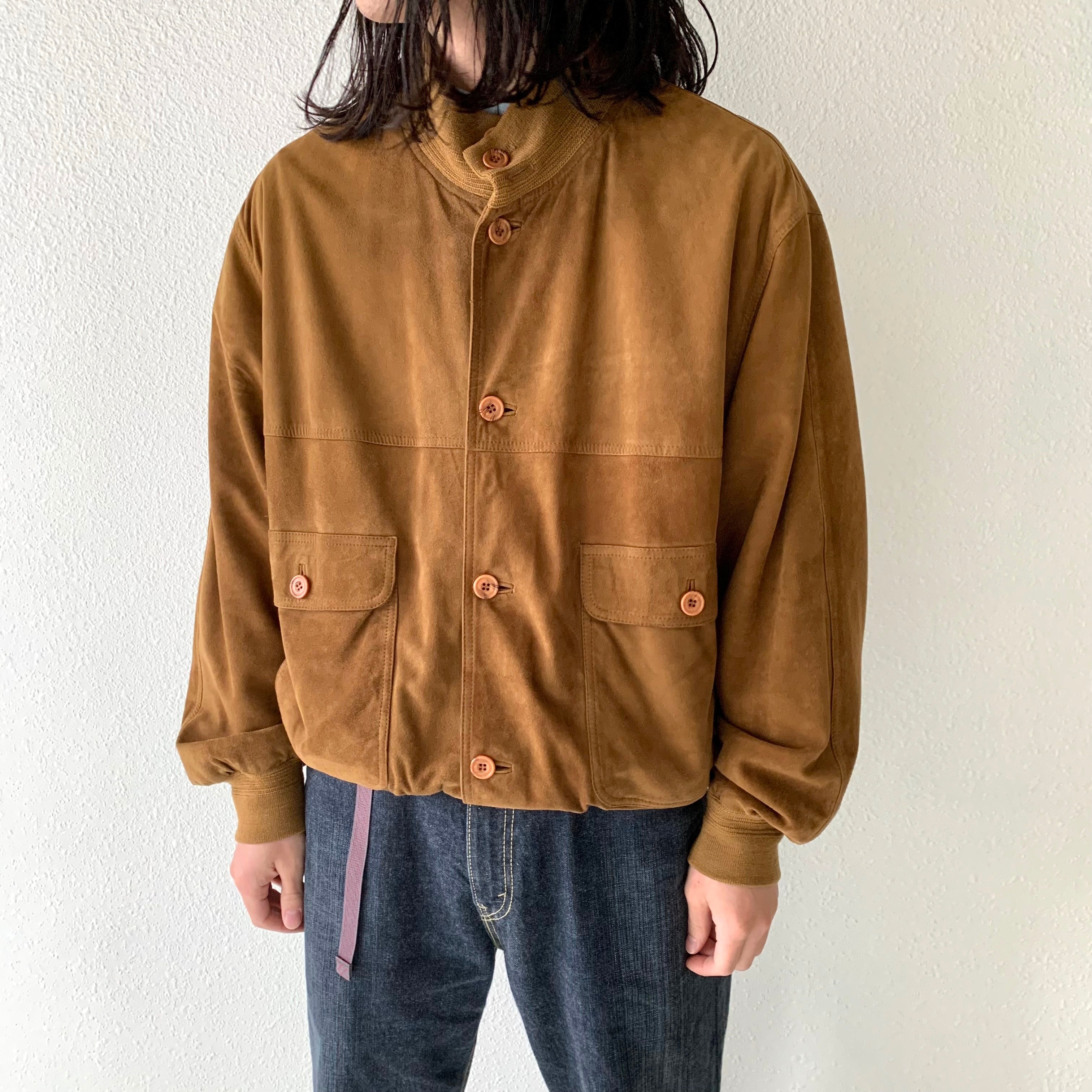 0128 / 1990's suede leather valstar type ブラウン スエードレザー