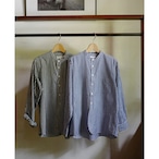 manual alphabet │COTTON BROAD BAND COLLAR SHIRTS( gingham 2colors)
