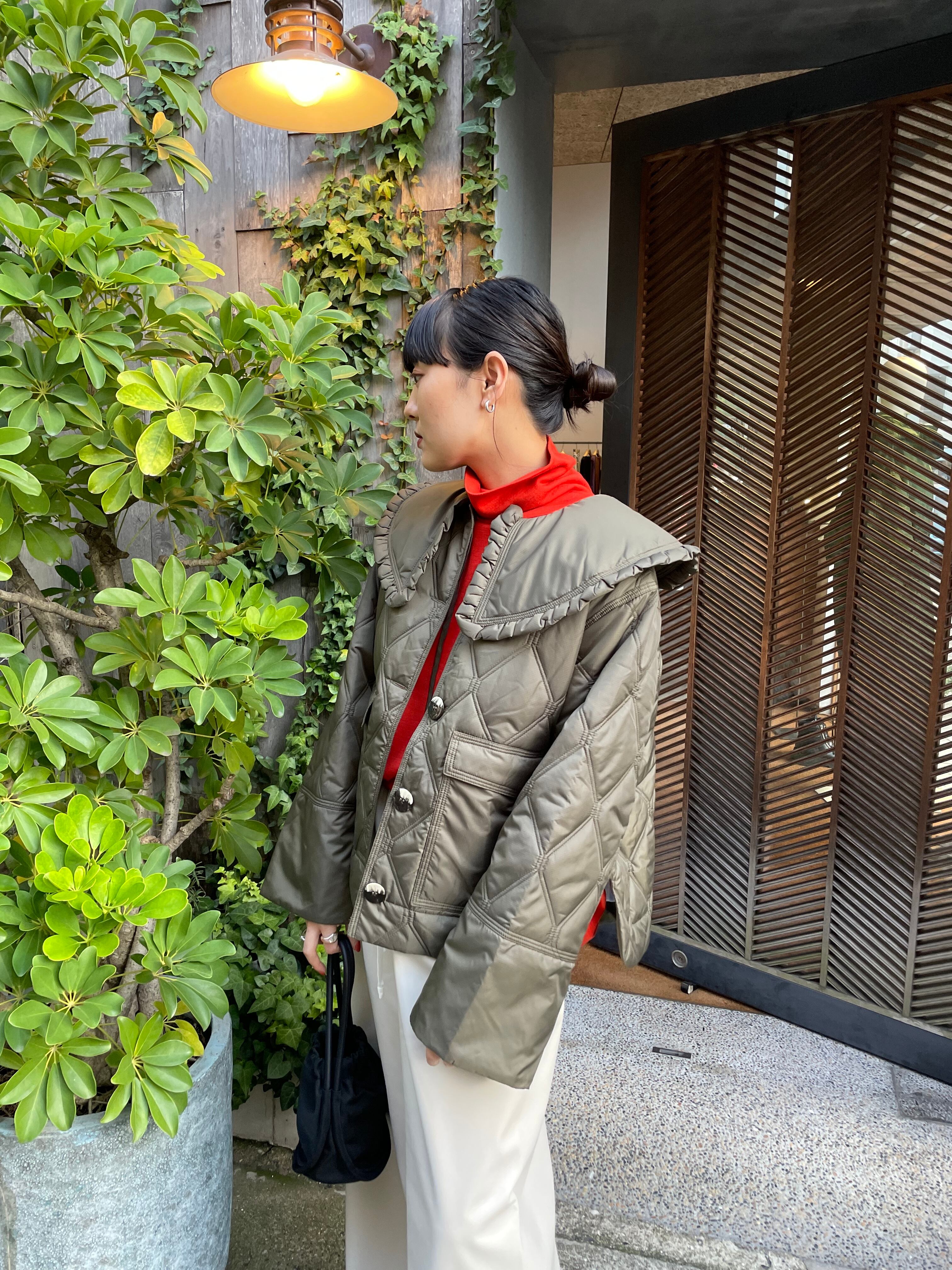 22AW】GANNI ガニー / CROPPED RIPSTOP JACKET | TRENTオンライン