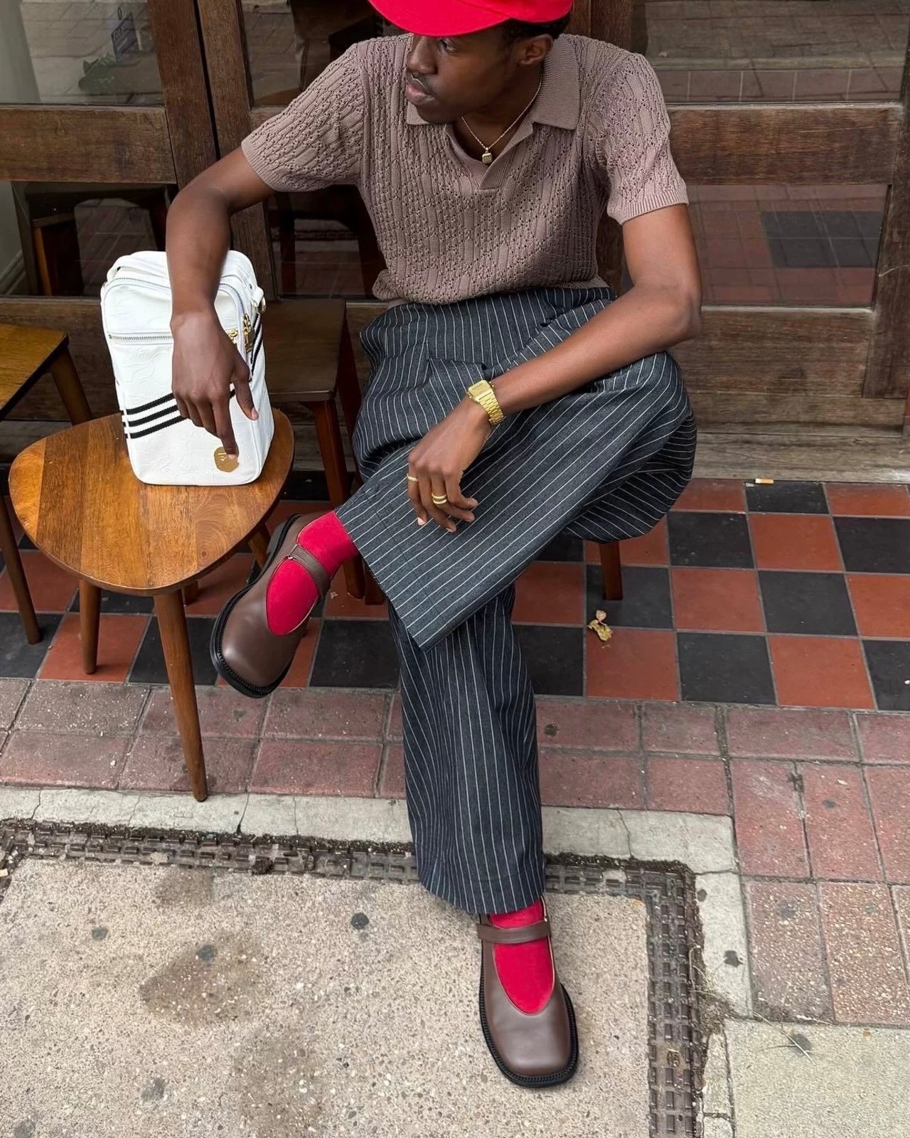 6CRAYON  Mary Jane Flat Shoes（Brown）