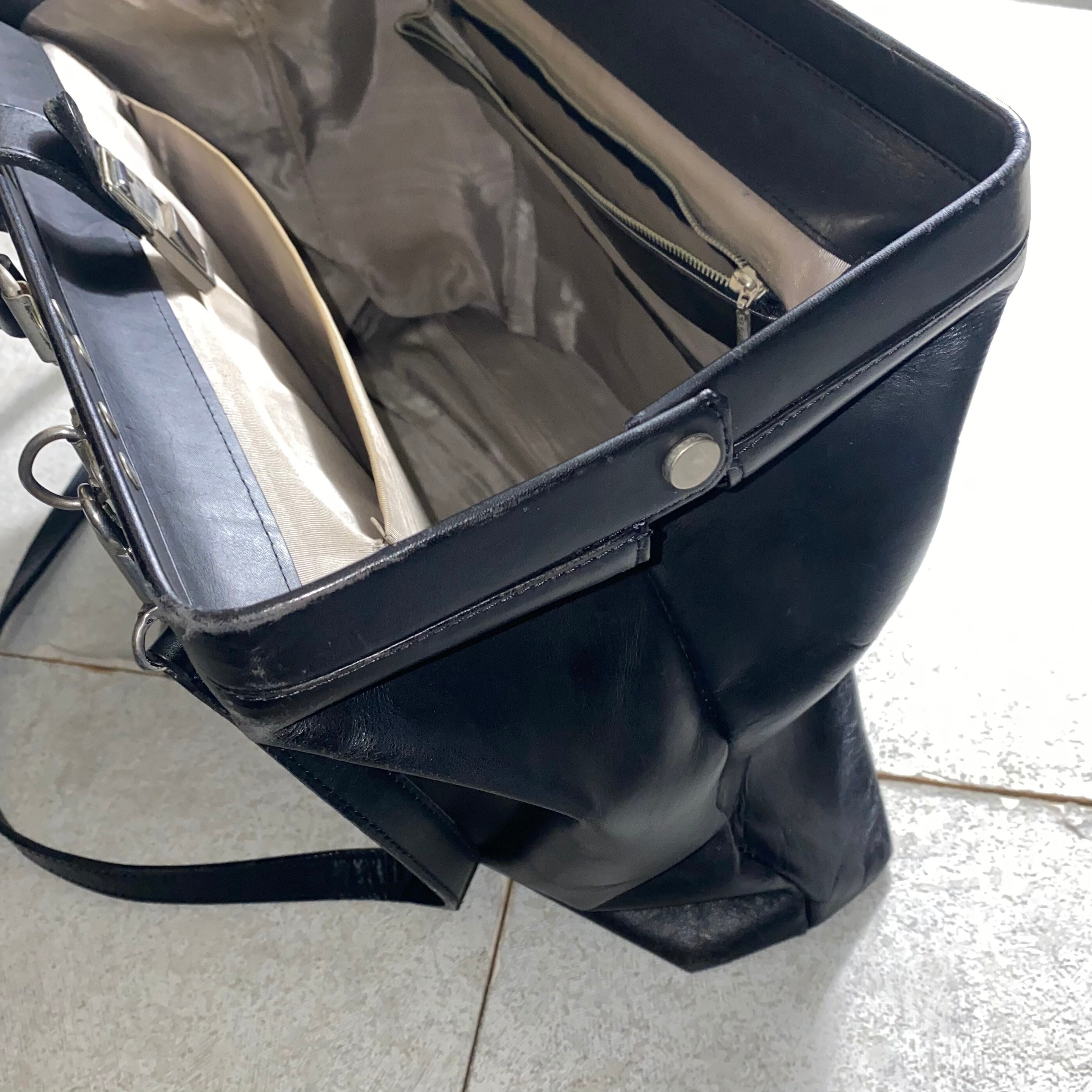 JEAN PAUL GAULTIER leather doctor bag | NOIR ONLINE