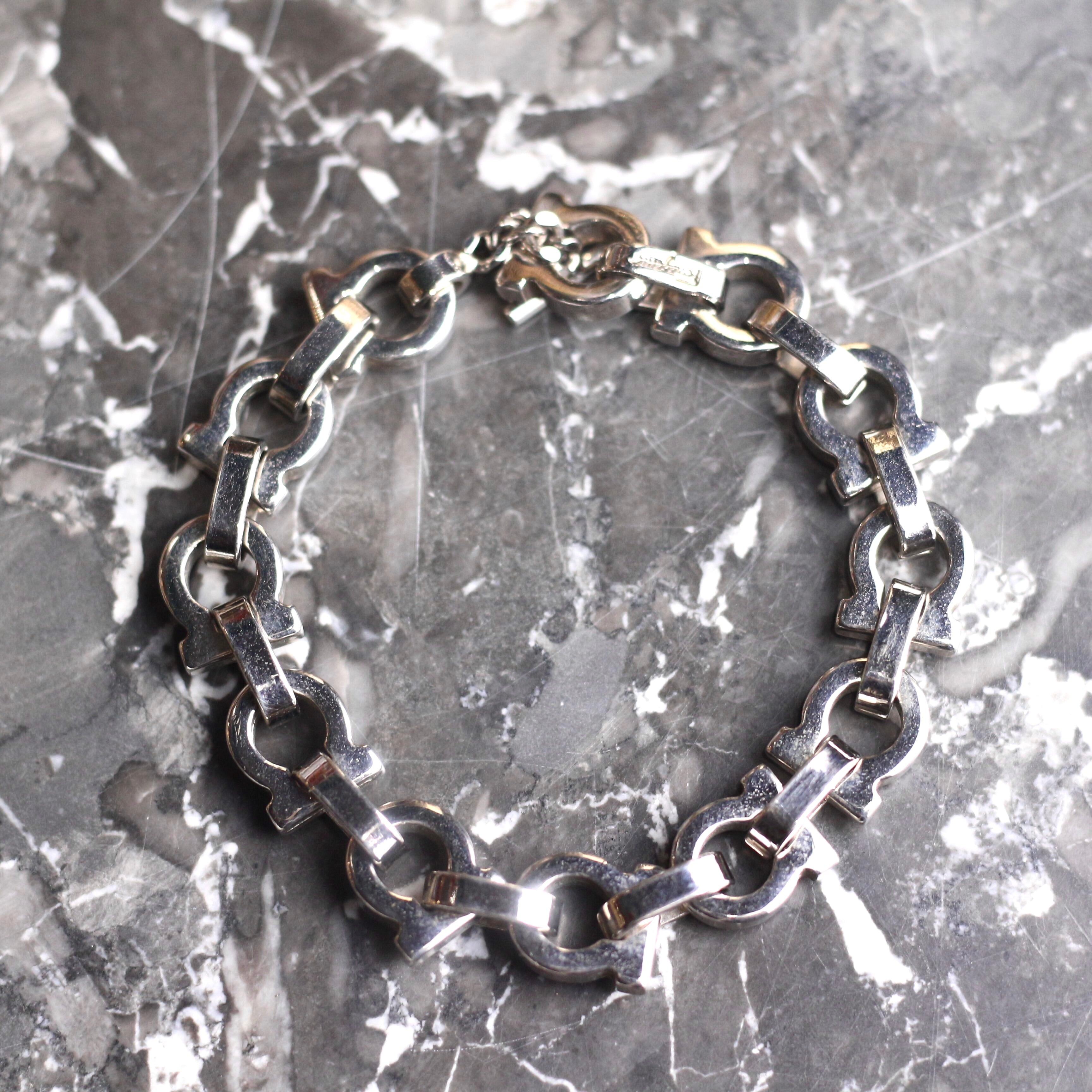 Salvatore Ferragamo GANCHINI LOGO CHAIN DESIGN BRACELET