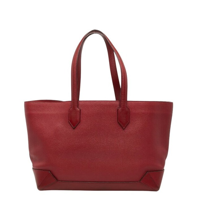 エルメス マキシボックスカバス36 トートバッグ ショルダーバッグ X刻印 レッド系 ヴォーエプソン レディース HERMES 【中古】