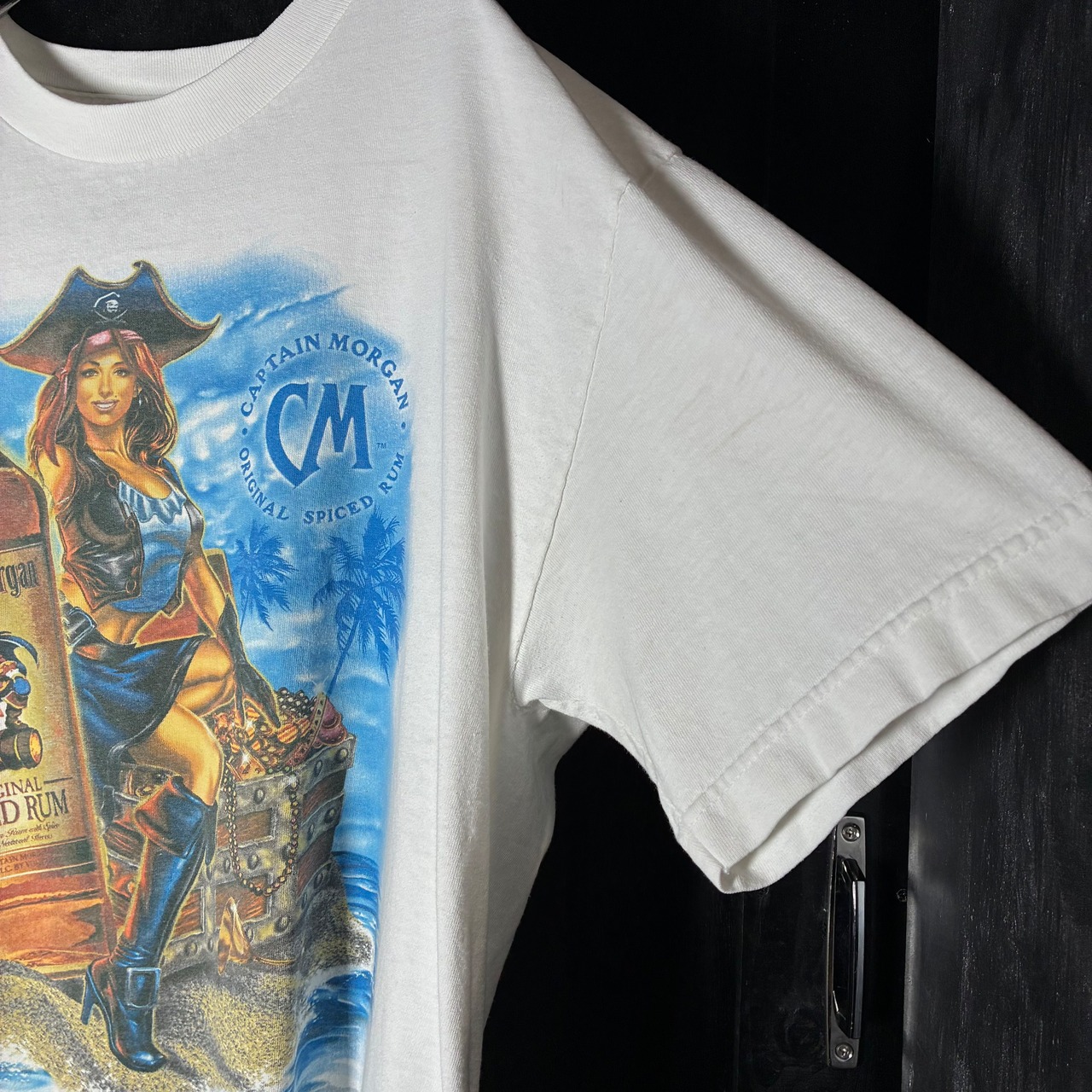 Captain Morgan ピンナップガールTシャツ　お酒Tシャツ　キャプテンモルガン　白