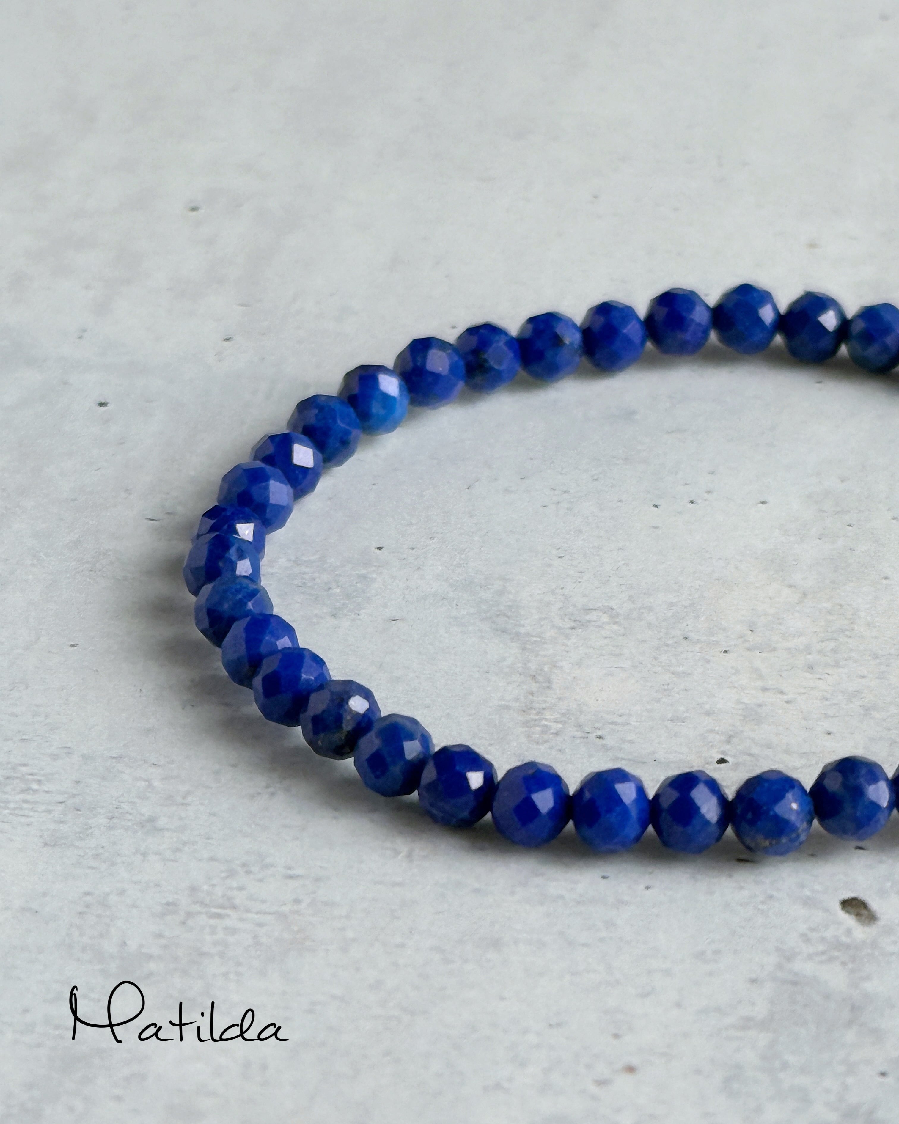 Tube & stone bracelet(ラピスラズリ)