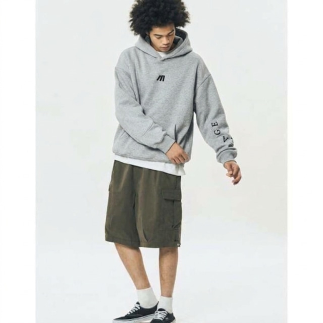 Front pocket design hoodie C4547