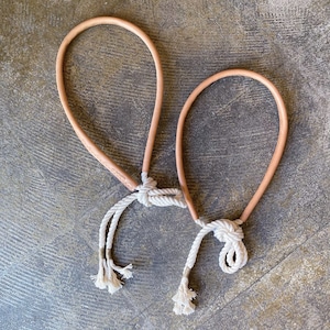 Made solid Rope Belt_ natural stamped