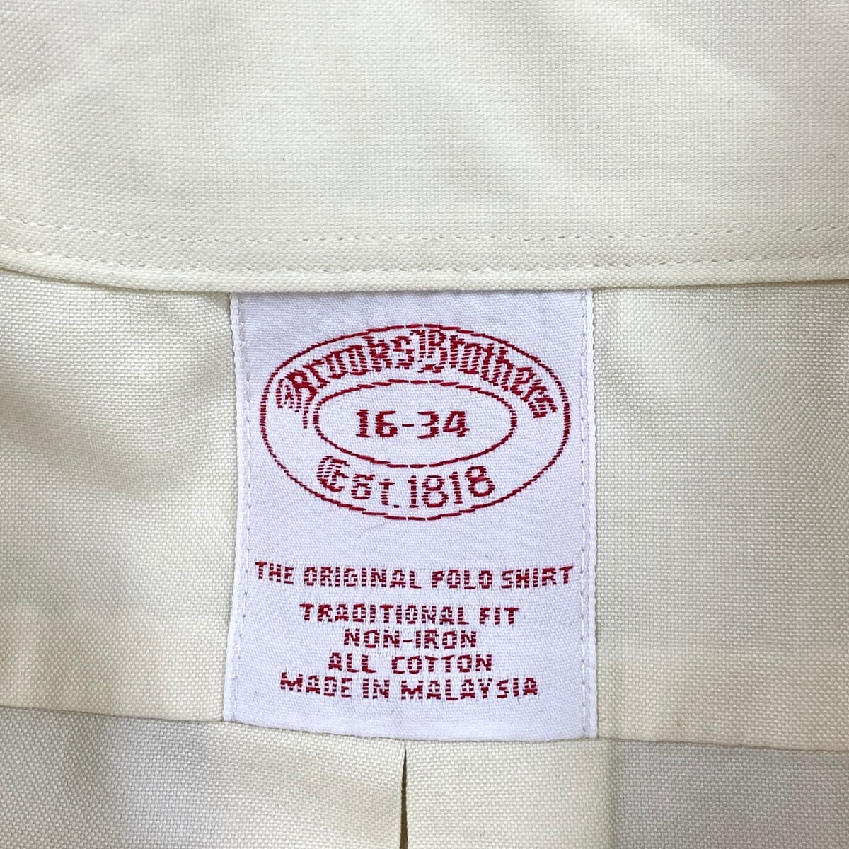 00年代 Brooks Brothers ブルックスブラザーズ コットンシャツ メンズ