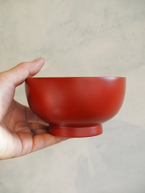 土田和茂] まる椀 赤 | うつわshizen