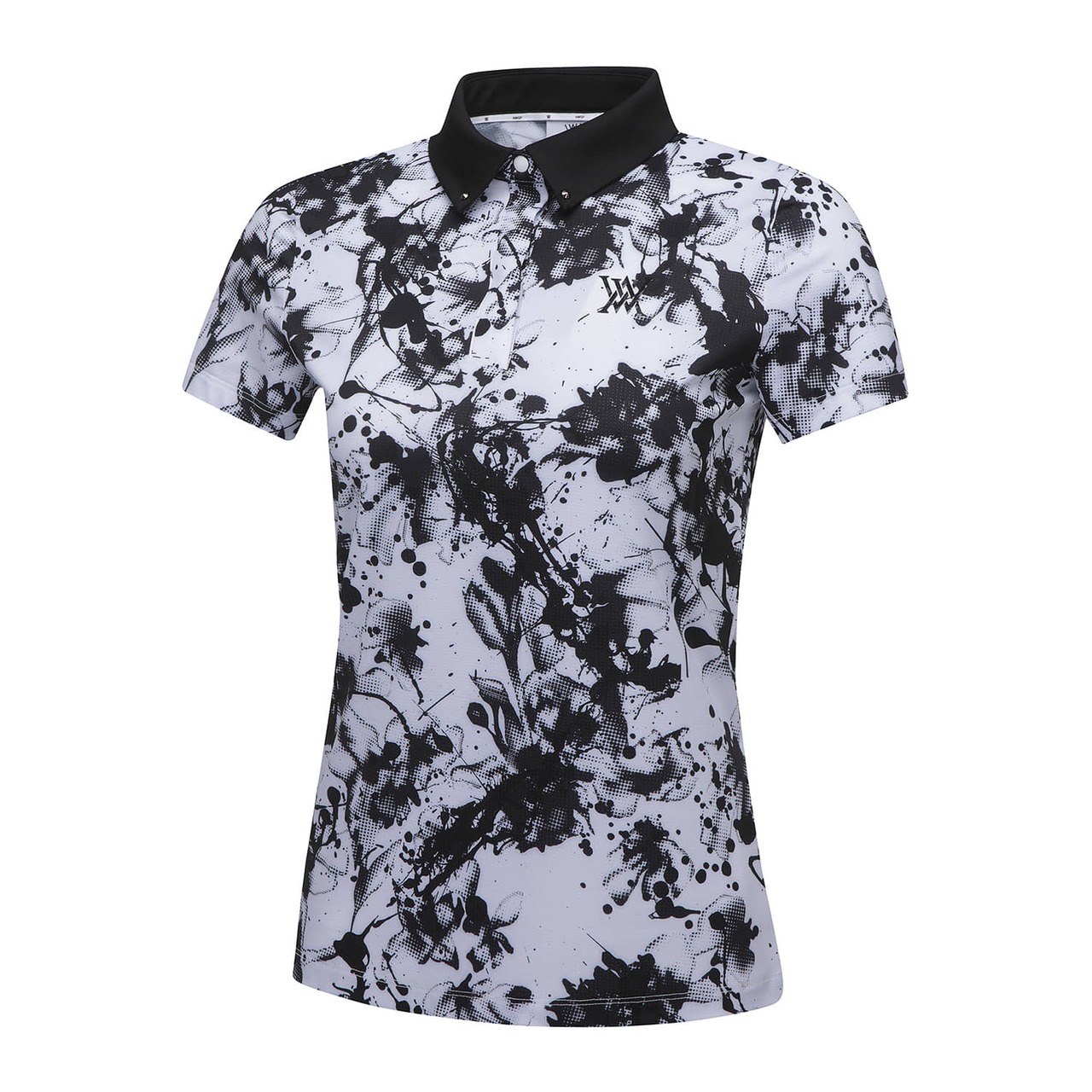 WOMEN FLOWER PATTERN SHORT T-SHIRT