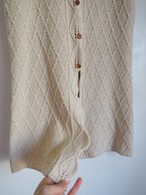 Made in Italy Cotton Silk Knit Long Vest