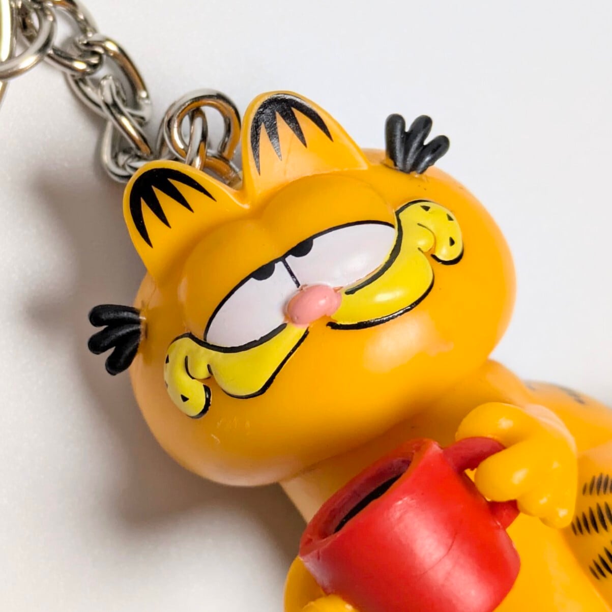 【 Garfield ( ガーフィールド ) 】 3D PVCキーホルダー 『 Coffeeタイム♡ 』 〚アメリカン雑貨 アメトイ〛