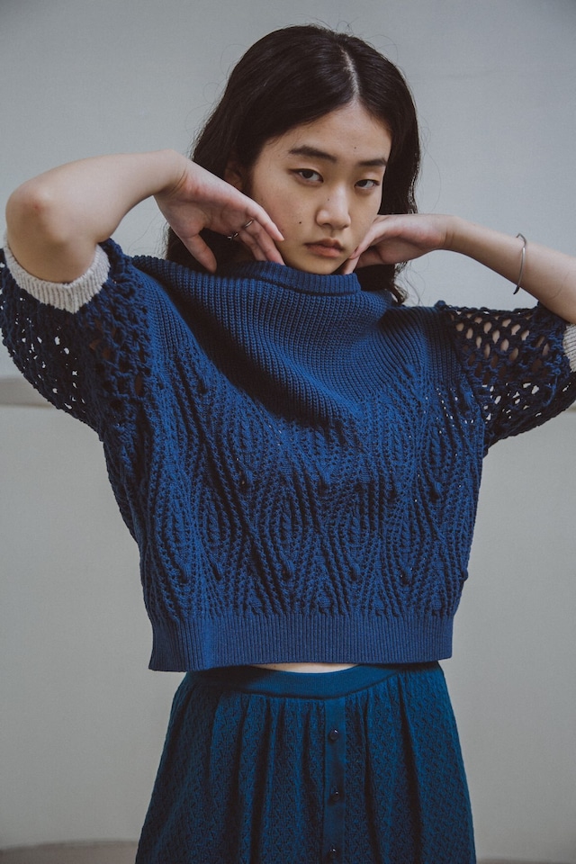 YUKISHIMANE cindy sweater navy