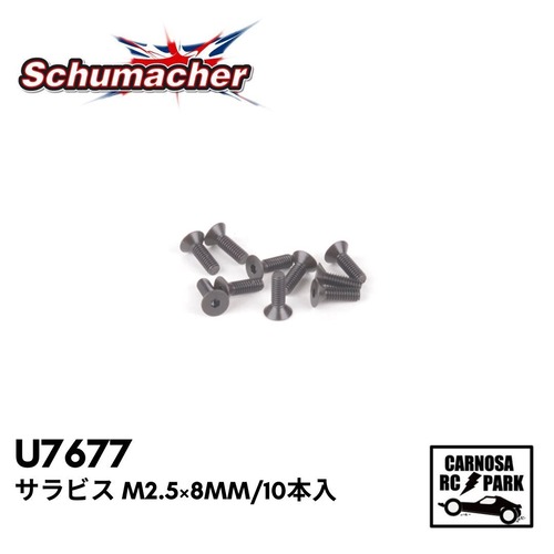 【Schumacher シュマッカー】サラビス M2.5×8mm/10本入［U7677］