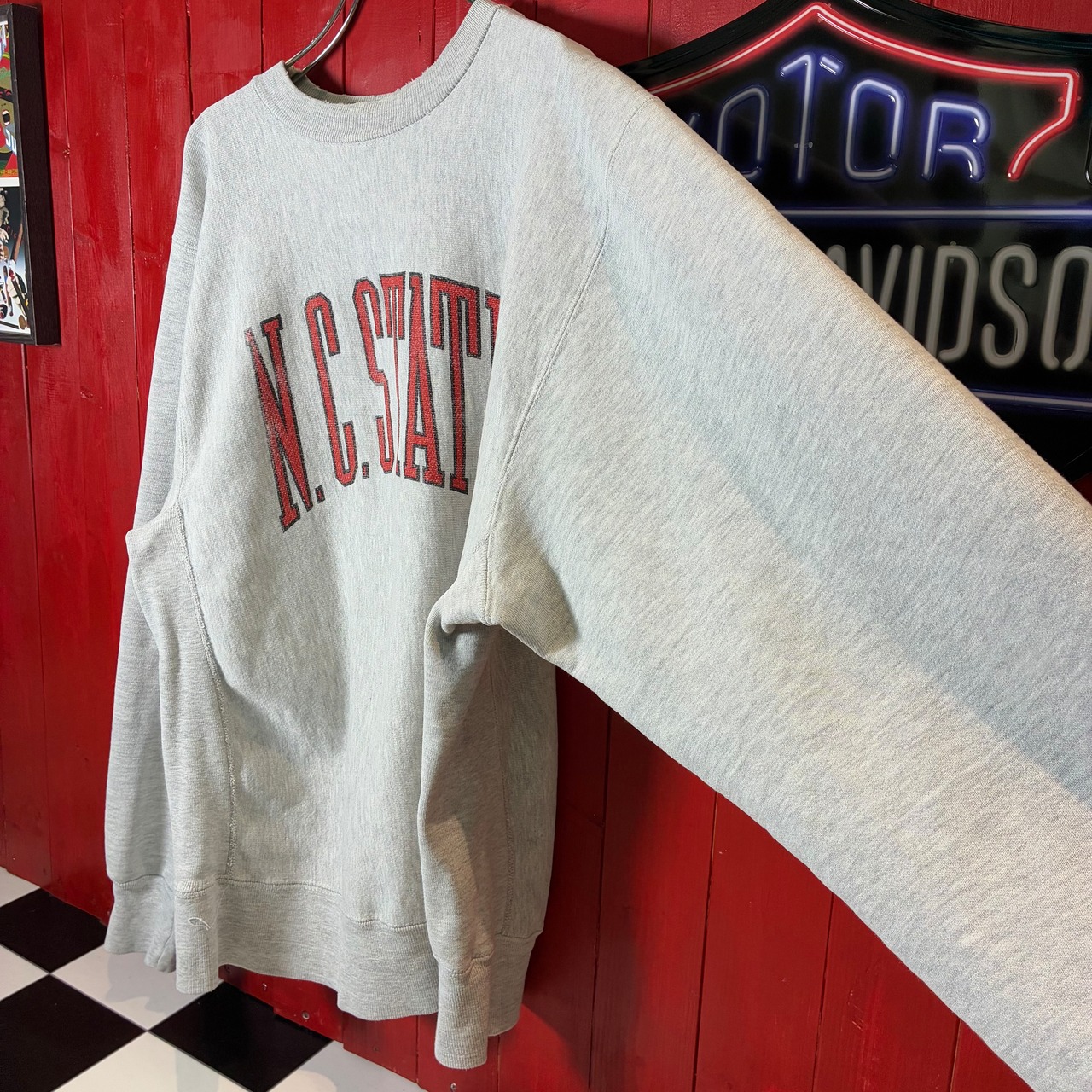 90s USA製　SOFFE REVERSE WEAVE カレッジスウェット　グレー