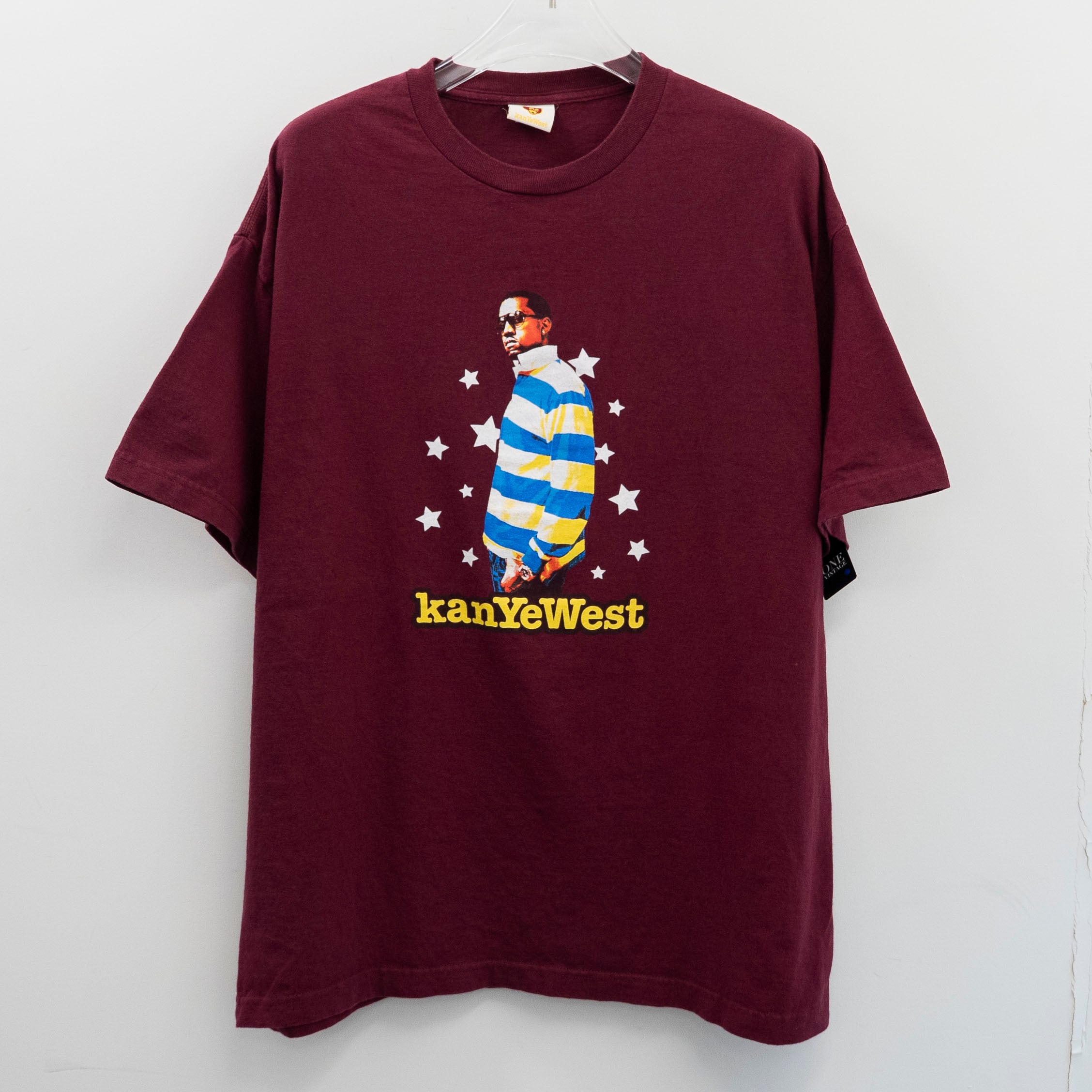 Kanye West " School Spirit Tour 2004 Burgundy " Original Tag XL 【A7-59】