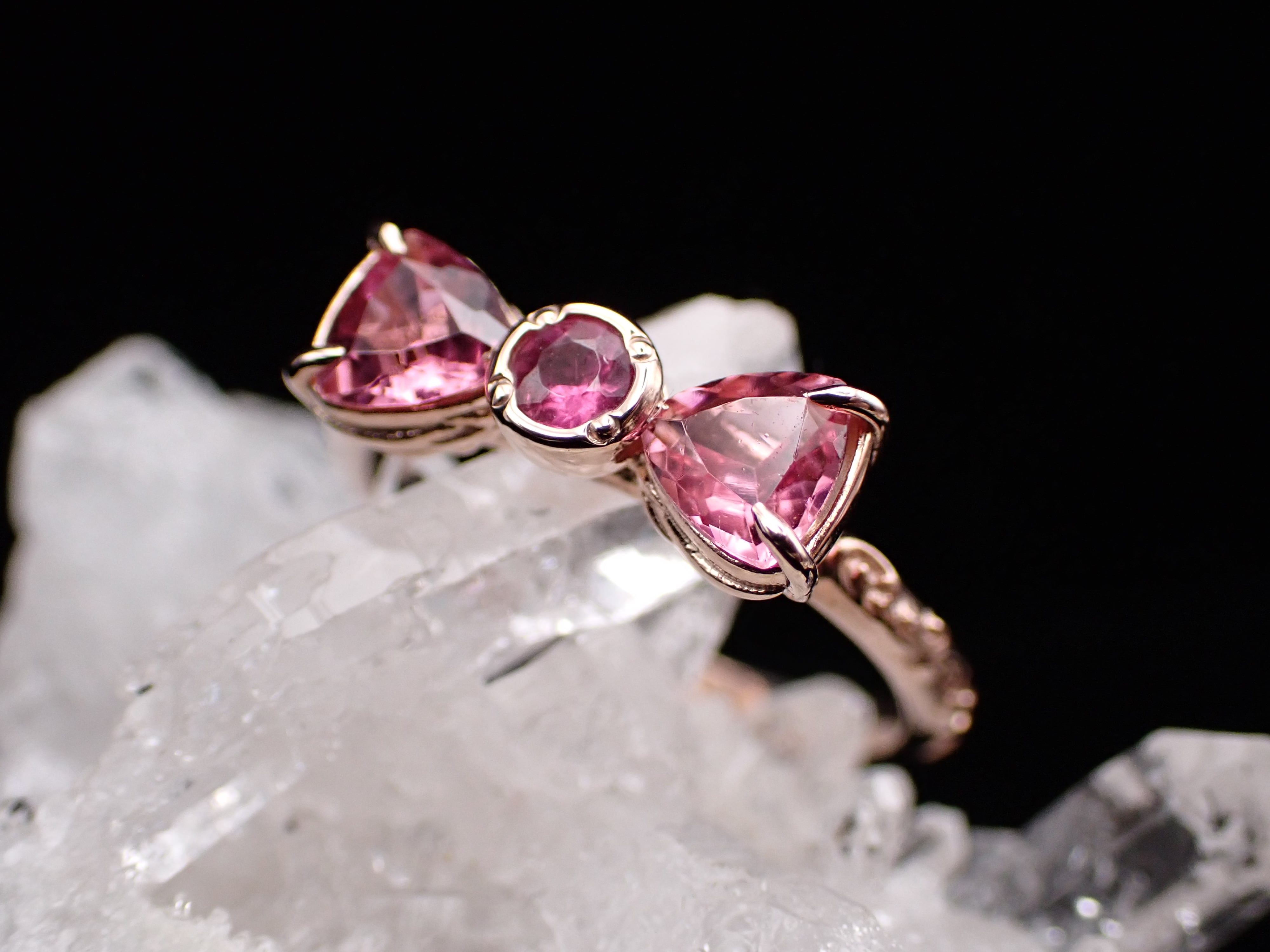 あーるめいど　まりこ様　ピンクトルマリン　アールヌーヴォー　リング　指輪 あーるめいど まりこ ピンクトルマリン アールヌーヴォー リング 指輪