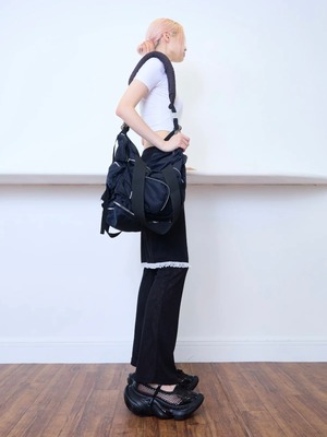 【26SS】Mikiosakabe × Three Treasures スリートレージャーズ  / APOLLO NEO MARY BLACK MESH / メリージェーン