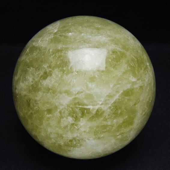 1.3Kg シトリンクォーツ 丸玉 96mm スフィア 置物 一点物 151-7532