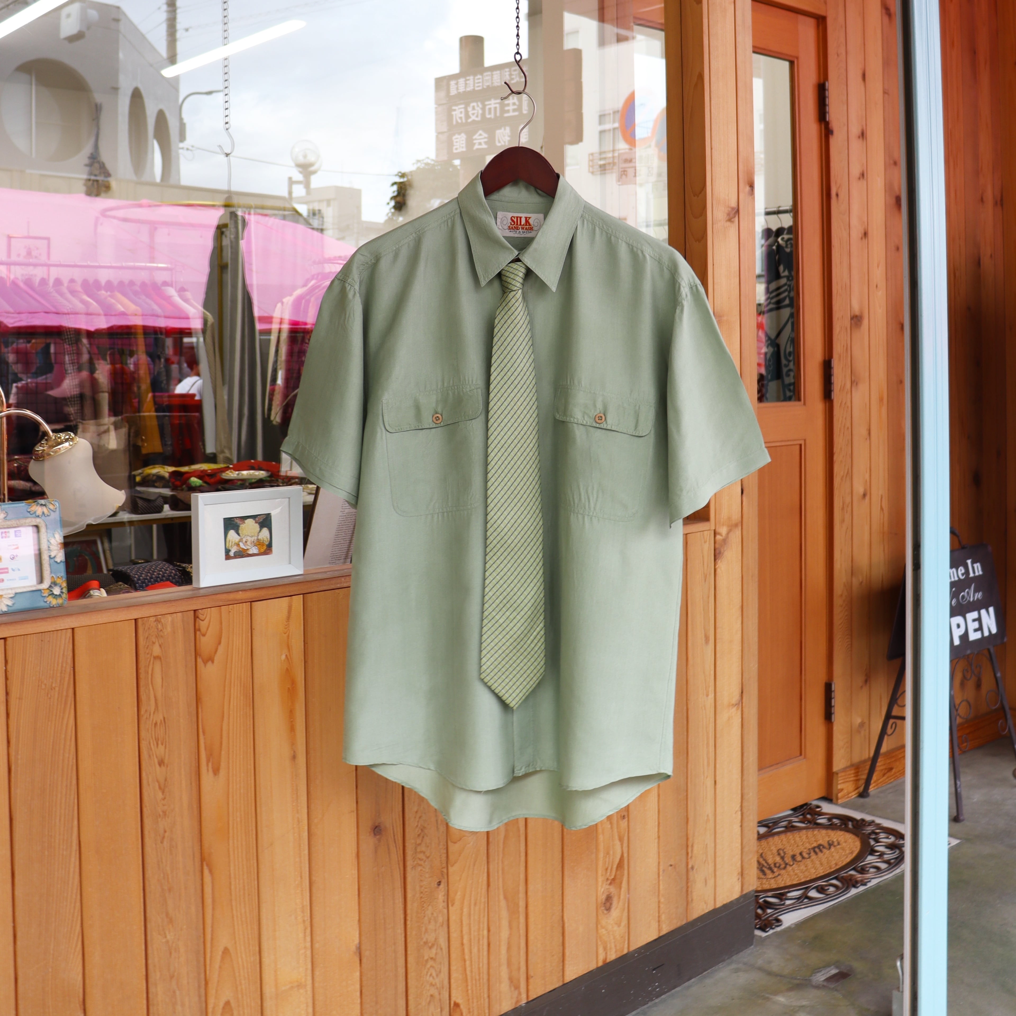 silk shirt & necktie【set】