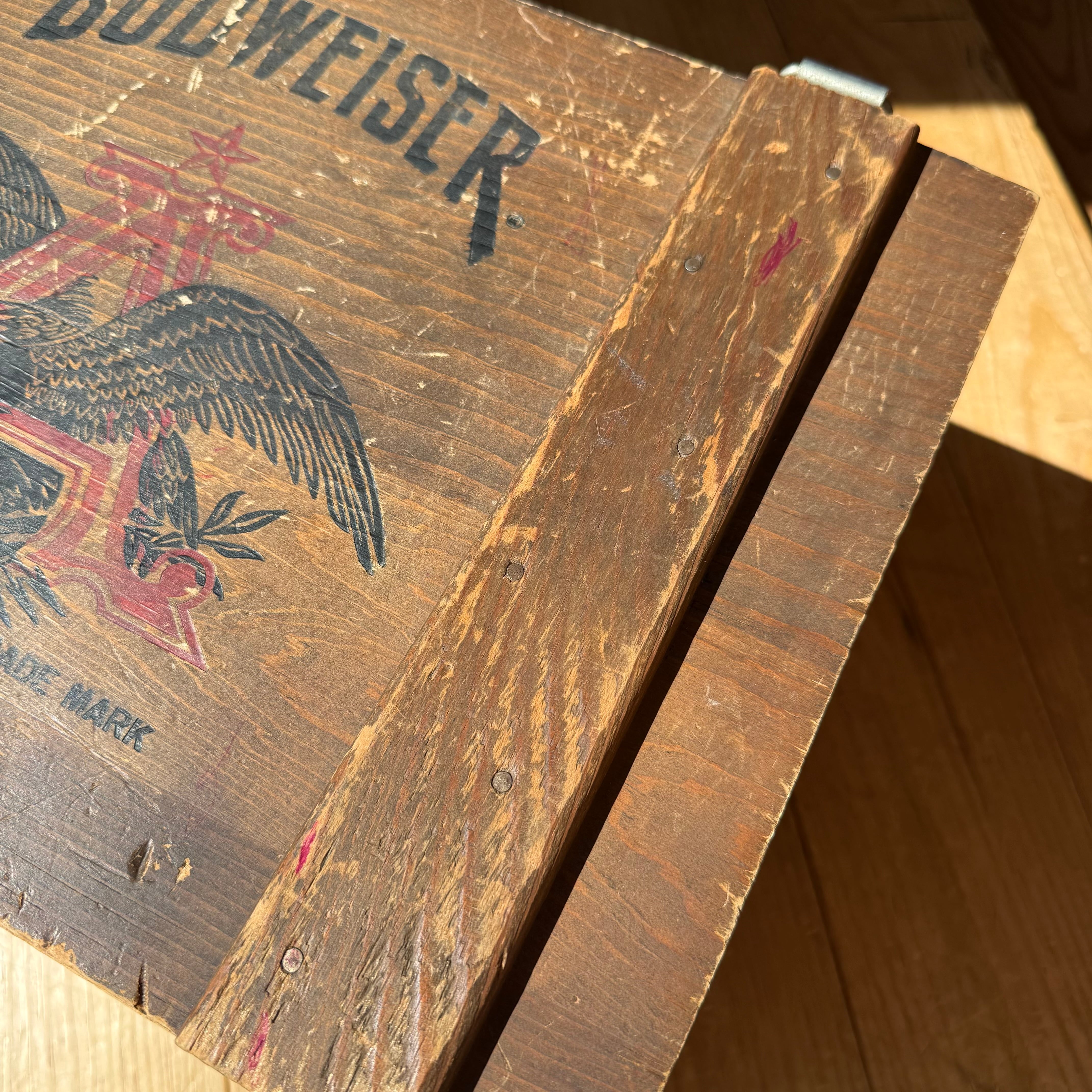 Vintage BUDWEISER Wood Box 木箱 バドワイザー 収納 ディスプレイ