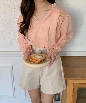 《即納商品》cheer short pants (khaki / pink / ivory)