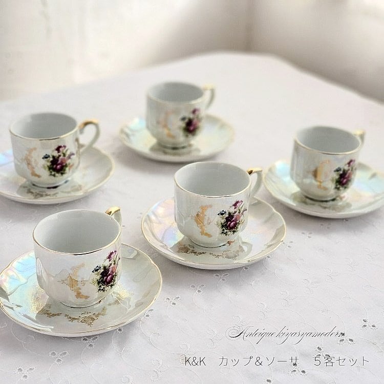 【Noritake】ノリタケ ストーンウェアコーヒーカップ5客セット